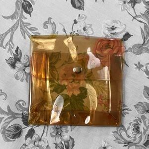 Clear amber cosmetics bag 🖤